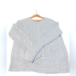 GAP Ladies Light Blue Cable Knit Sweater